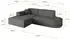 ALTDECOR IREA-L1-v4 Ecksofa L-Form Bouclé grau, 232x165cm (800001202269)