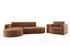 Fun Möbel PALMA XS Ecksofa-Set mit Sessel, Stoff Noel, ziegelrot