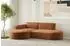 Fun Möbel PALMA XS Ecksofa-Set mit Sessel, Stoff Noel, ziegelrot