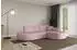 ALTDECOR MARI-L1 Ecksofa L-Form, rosa, Ottomane rechts, 243x171x79,5cm