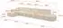 ALTDECOR Livo-L3 Ecksofa L-Form, beige, 422x173cm (800001202079)