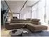 Masseno Selva R-S Ecksofa L-Form mit Schlaffunktion, Bettkasten, Velours, beige (MONOLITH 09)