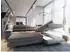 Masseno Selva R-S Ecksofa L-Form mit Schlaffunktion, Bettkasten, Velours, beige (MONOLITH 09)