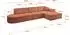 ALTDECOR IREA-L2-v4 Ecksofa L-Form apricot, Velvet, 327x165cm (800001202372)