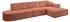 ALTDECOR IREA-L2-v4 Ecksofa L-Form apricot, Velvet, 327x165cm (800001202372)