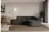 ALTDECOR MARI-L1v3 Ecksofa L-Form Velours, schwarz, 243x171x83cm (MARI-L1-v3)