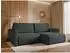 Mirjan24 Goya Slim Ecksofa L-Form mit Schlaffunktion und Bettkasten, 234x140cm (Cruz 97)