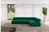 ALTDECOR Samaro-L2 Ecksofa L-Form Velours dunkelgrün 285x190x70cm (800001348622)