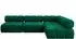ALTDECOR Samaro-L2 Ecksofa L-Form Velours dunkelgrün 285x190x70cm (800001348622)