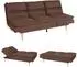 MCW Schlafsofa MCW-M79, Textil, braun, Liegefläche 180x110cm (MCW-M79)
