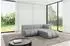 ALTDECOR Darnel-L1 Ecksofa L-Form, Velours, hellgrau, 205x177x70cm (800001228578)