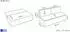 WFL GROUP Diana Schlafsofa 3-Sitzer mit Bettkasten, Cord, grau (800001307109)
