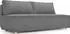 WFL GROUP Diana Schlafsofa 3-Sitzer mit Bettkasten, Cord, grau (800001307109)