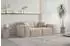 Fun Möbel Celes Premium Sofa-Set 2-teilig mit Chaiselongue, Velvet, sand