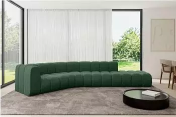 ALTDECOR Tilmo-L1 modulares Ecksofa L-Form, Kord, gr&uuml;n, 399x194cm