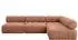 ALTDECOR Samaro-L2 Ecksofa L-Form Velours apricot 285x190x70cm (800001348641)