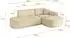 ALTDECOR MARI-L1v3 Ecksofa L-Form, Velours, beige, 243x171x83cm (800001202299)