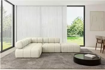 ALTDECOR Favio-L1 Ecksofa L-Form 5-Sitzer 285x190cm beige (800001589114)