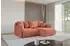 ALTDECOR ONESK-L Ecksofa mit Schlaffunktion und Bettkasten, Velours, apricot (800001322423)