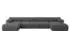 ALTDECOR Tesso-U2 Modulares Ecksofa U-Form, Bouclé, grau, 380x160x70cm (800001327882)
