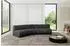 ALTDECOR Montra-L1 Ecksofa L-Form 5-Sitzer Velours schwarz 290x174cm (800001570275)