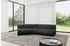 ALTDECOR Montra-L1 Ecksofa L-Form 5-Sitzer Velours schwarz 290x174cm (800001570275)