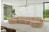 ALTDECOR MARI-U2-v2 Wohnlandschaft U-Form, Textil, beige, 388x171x83cm (800001617206)