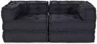 vidaXL Modulare Sofagarnitur 2 pcs Anthrazit 140 x 70 x 56 cm Stoff