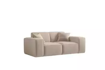 Fun M&ouml;bel CELES PREMIUM 2-Sitzer Sofa, Opera Velvet, sand