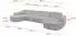 ALTDECOR Livo-U2 Wohnlandschaft U-Form, grau, 400x173x79,5cm