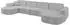 ALTDECOR Livo-U2 Wohnlandschaft U-Form, grau, 400x173x79,5cm