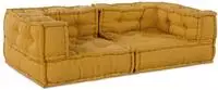 vidaXL 2-Sitzer-Modulsofa Gelb 140x70x36 cm Stoff