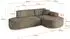 ALTDECOR MARI-L1-v2 Ecksofa L-Form Velours dunkelbraun 243x171cm (800001290589)
