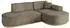 ALTDECOR MARI-L1-v2 Ecksofa L-Form Velours dunkelbraun 243x171cm (800001290589)