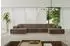 ALTDECOR IREA-U2 Ecksofa U-Form, Velvet, braun, 386x165x80cm (800001202333)