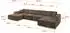 ALTDECOR IREA-U2 Ecksofa U-Form, Velvet, braun, 386x165x80cm (800001202333)