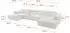 ALTDECOR IREA-U2-v4 Wohnlandschaft U-Form, weiß, Textil, 386x165x77cm (800001201912)