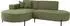 WFL GROUP Hana Loft Ecksofa 3-Sitzer L-Form, Bouclé, grün (800001517502)