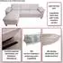 MCW Ecksofa MCW-O71 L-Form, Stoff, bordeaux (MCW-O71)