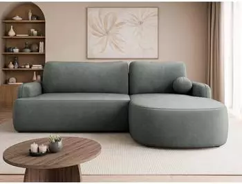 Mirjan24 Loridu Ecksofa L-Form mit Schlaffunktion und Bettkasten (Magic Velvet 2217)