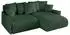 ALTDECOR ONESK-L-v1 Ecksofa mit Schlaffunktion und Bettkasten, L-Form, grün, 216x177cm (800001321351)