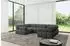 ALTDECOR Birno-U1 Modulares Ecksofa U-Form, grau, Bouclé, 285x190x70cm