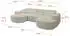 ALTDECOR MARI-U1-v3 Ecksofa U-Form, cremeweiß, 303x171x83cm (800001202194)