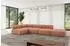 ALTDECOR Favio-L2 Ecksofa L-Form Velours apricot, 380x190x70cm