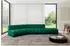 ALTDECOR Brilo-L1 Ecksofa L-Form, Velours, dunkelgrün, 380x174cm