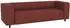 S-Style Möbel Malin 3-Sitzer Sofa Cord-Stoff terrakotta (Malin)