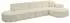 ALTDECOR Livo-L2 Ecksofa L-Form, Textil, beige, 337x173cm (800001363302)