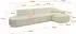 ALTDECOR MARI-L2-v3 Ecksofa L-Form, Bouclé, beige, 328x171x83cm (800001202143)