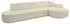 ALTDECOR MARI-L2-v3 Ecksofa L-Form, Bouclé, beige, 328x171x83cm (800001202143)