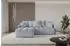 ALTDECOR LONLI-L Ecksofa mit Schlaffunktion und Bettkasten, L-Form, hellgrau (800000814084)